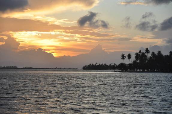 Belo fim de tarde em San Blás, na costa do Panamá